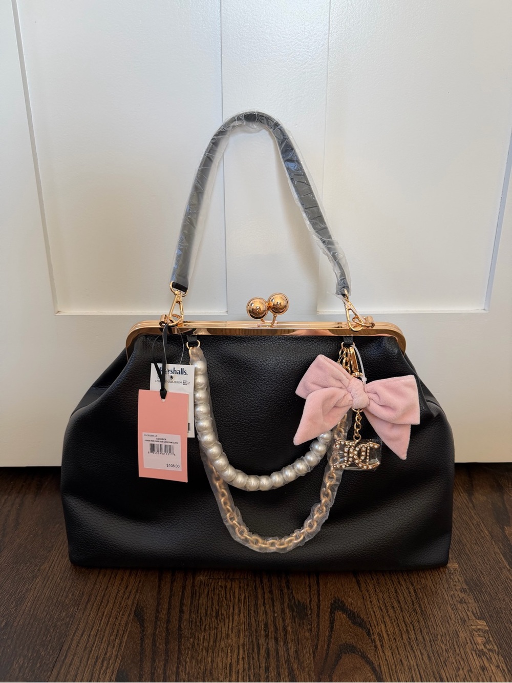 Juicy Couture Fashion Items Charm Haus Large Frame Clutch Kisslock Bag | NWT